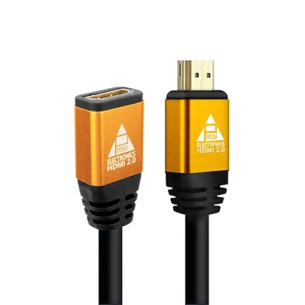 [프리즘] HDMI to HDMI 2.0 M/F 연장케이블, 락킹 커넥터,  PR-HDF1.5G [1.5m]