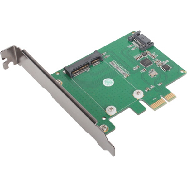 [강원전자] 넷메이트 Mini SATA SSD 하이브리드 디스크 PCI Express 카드 Asmedia  [NM-SSP1]