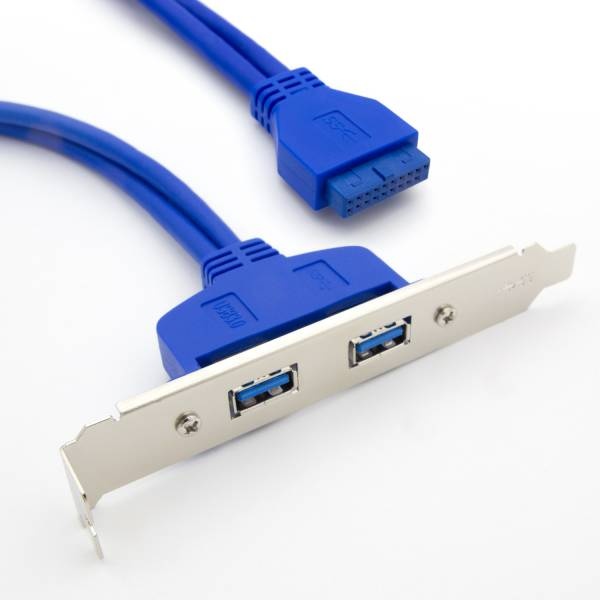 [HDTOP] USB-A 3.0 2포트 일반 전용 확장 브라켓 50CM [HT-I22]