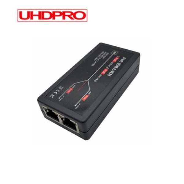 [UHDPRO] UHDPRO UHD-PE10030WG 최대 30W 증폭기 기가비트 POE 익스텐더 1대2 무전원 POE 분배기
