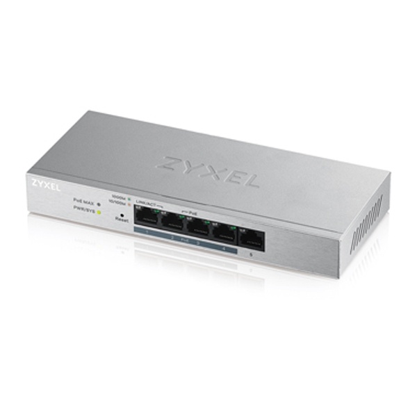 [ZyXEL] 자이젤 GS1200-5HP [스마트스위칭허브/5포트/1000Mbps/PoE+]
