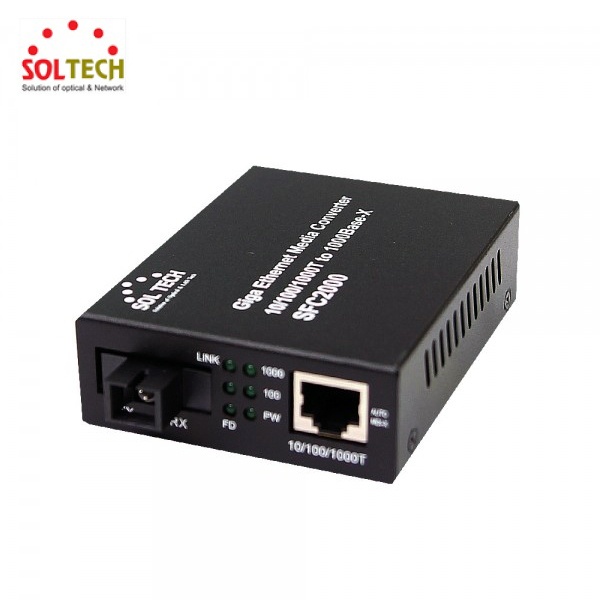 [SOLTECH] 솔텍 SFC2000-TWL20/A  광컨버터 [1000Mbps/SC/싱글]  [A타입]