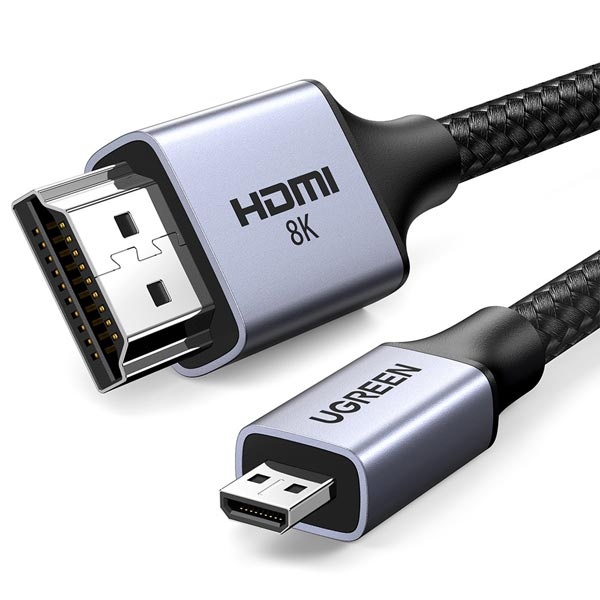 [Ugreen] 유그린 8K Micro HDMI to HDMI V2.1 케이블  1m / U-15516