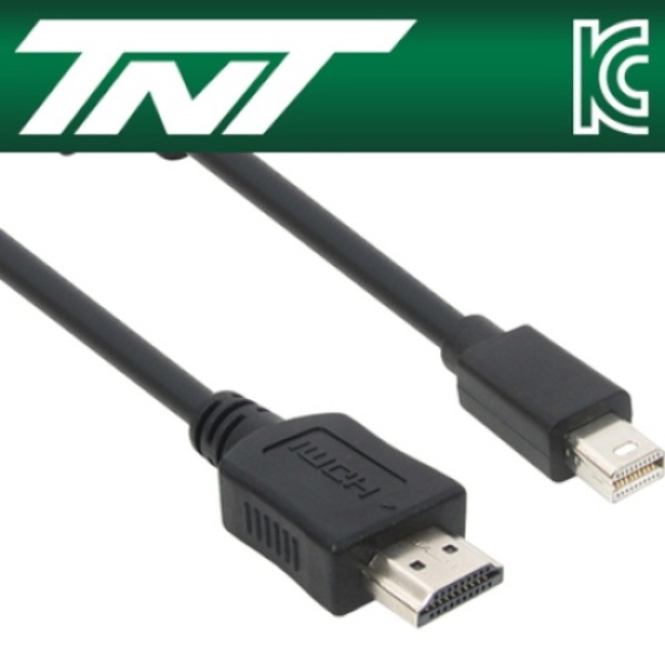 [TNT] Mini DisplayPort 1.1 to HDMI 변환케이블, 락킹 커넥터,  NM-TNT80 [블랙/3m]