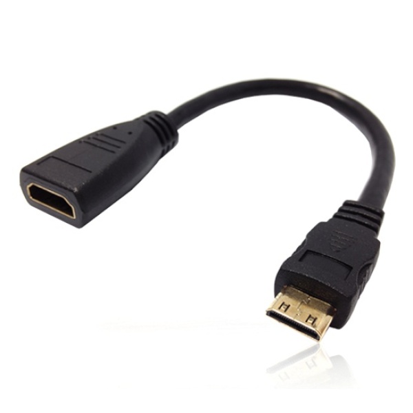 [MachLink] HDMI to Mini HDMI F/M 변환케이블,  ML-H016 [블랙/0.15m]