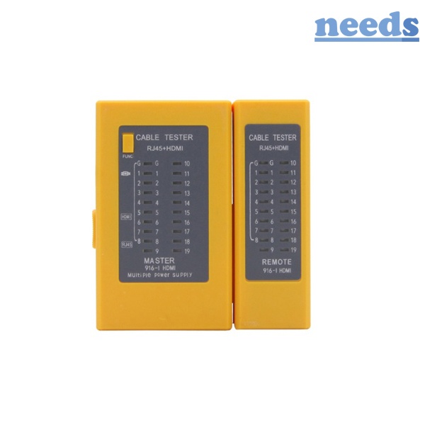 [needs] HDMI/랜케이블 테스터기, 분리형 [NDT-RHTEST]