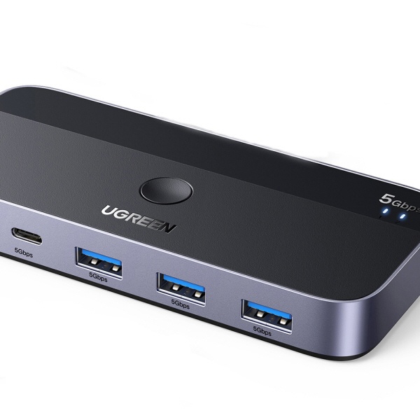 [Ugreen] U-15705 USB3.0 멀티허브 KM 스위치 [USB 선택기2:4] A포트3 C포트1