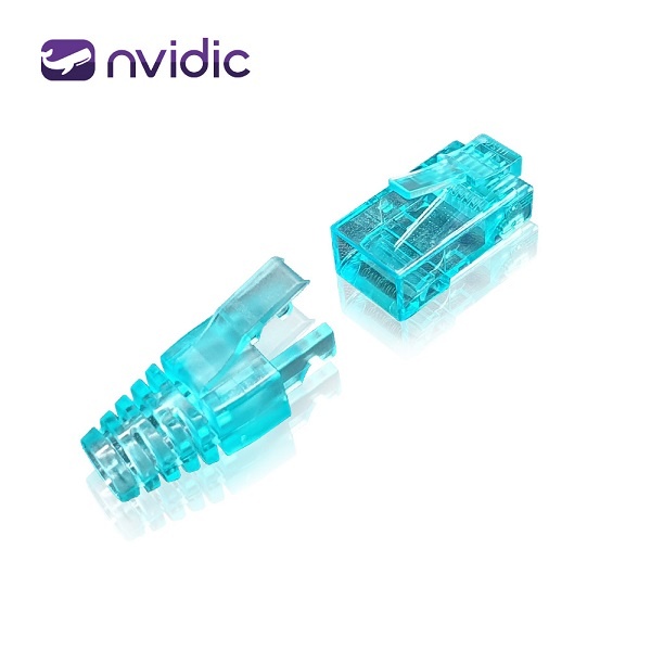 [nvidic] 엔비딕 RJ-45 EZ 커넥터, CAT6 플러그 [NV-6RJ45-EZ/NV054] [블루/100개]