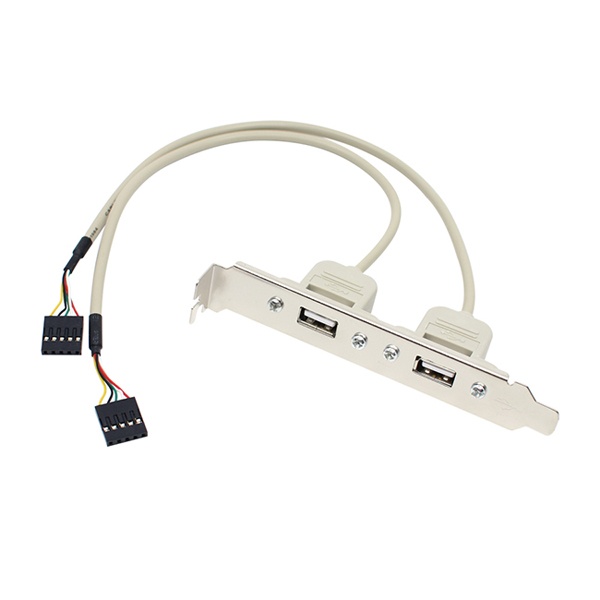 [MBF] 엠비에프 USB2.0 2포트 확장 브라켓  0.3M [MBF-USB2P03]