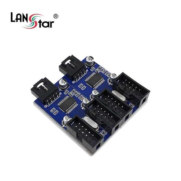 [LANStar] 메인보드 USB 확장, USB2.0 헤더 4포트 허브  LS-US204