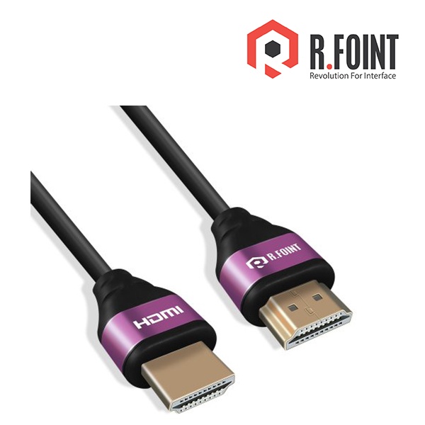 [R.FOINT] 알포인트 HDMI 2.0 케이블,  UHD4K  RF-HD215S-VIOLET [RF007] / 1.5m