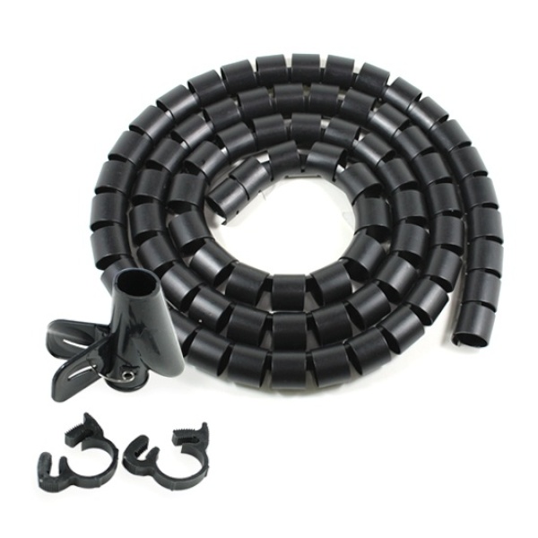 [NEXI] 넥시 매직케이블 정리기, 1.5M,  [NX237/NX-25A] [대/25mm] [블랙/1개]