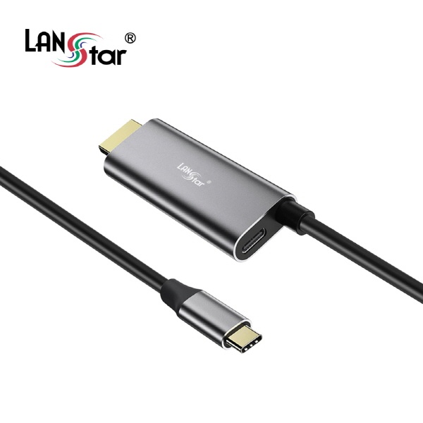 [LANStar] 랜스타 Type-C 3.1 to HDMI 미러링 케이블, 충전기능  [LS-UC314-N]