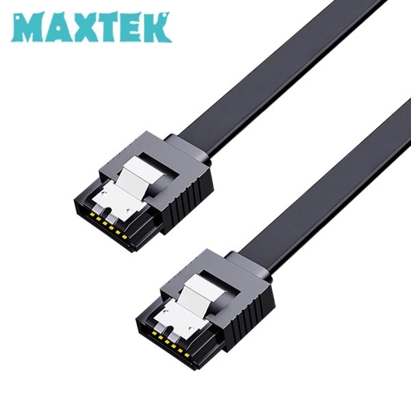 [MAXTEK] SATA3 ㅡ자형 플랫 케이블, 락킹커넥터,  MT250 [0.5m]
