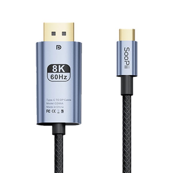 [soopii] Type-C 3.1 to DisplayPort 1.4 미러링 케이블, 넷플릭스지원,  CD86A [1m]