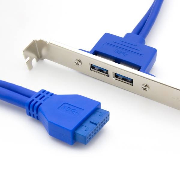 [HDTOP] USB-A 3.0 2포트 확장 브라켓 50CM [HT-I19]