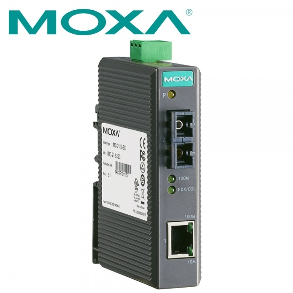 [MOXA] 산업용 싱글모드 이더넷 광 컨버터 SC/싱글/40Km/1310nm [IMC-21-S-SC]