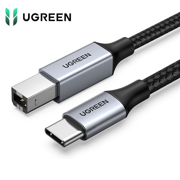 [Ugreen] [CM-BM] USB-B 2.0 to Type-C 마스터키보드 DAC 미디케이블  [1m/U-80805]
