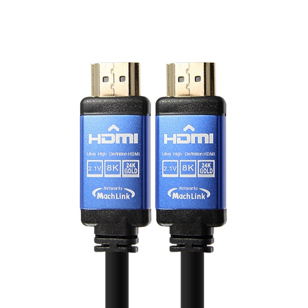 [MachLink] HDMI 2.1 케이블, 울트라 블루메탈,  ML-H8K012 [1.2m]