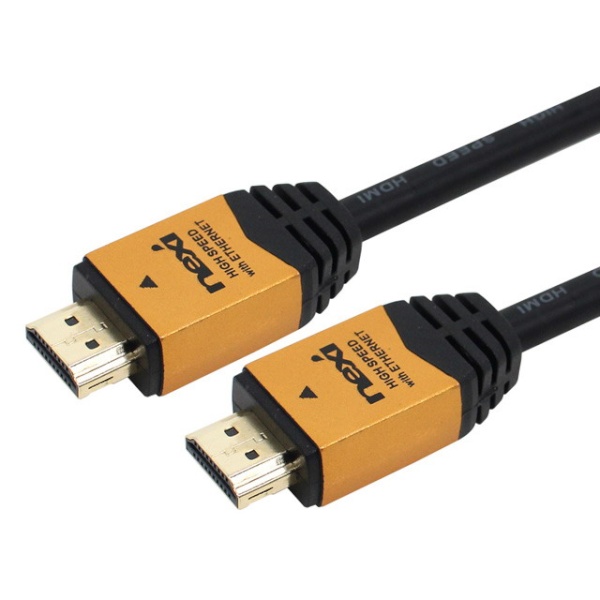 [NEXI] HDMI 2.0 케이블, 골드메탈, 락킹 커넥터,  NX-HD20015-GOLD / NX458 [1.5m]