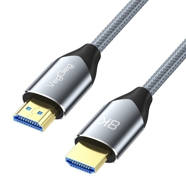 [VEGGIEG] HDMI 2.1 케이블 V-H4 8K GRAY METAL  5M