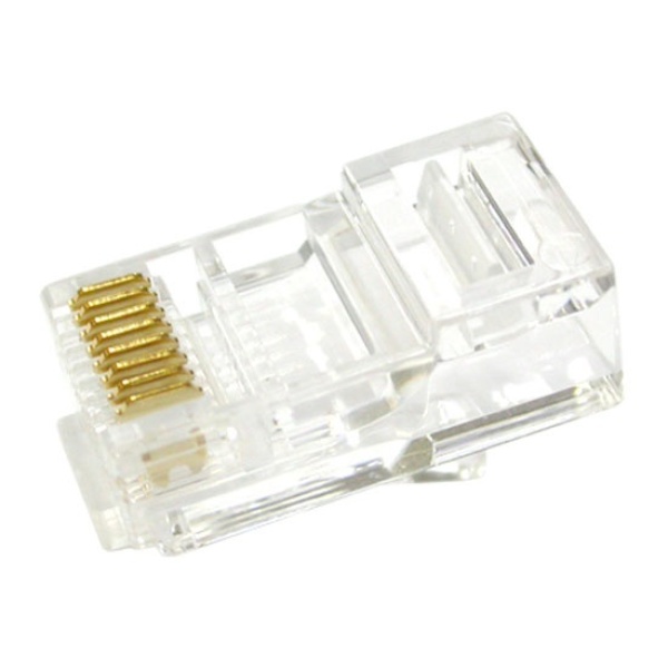 [PLUG MASTER] 플러그마스터 RJ-45 커넥터 고급형, CAT.5E UTP [투명/100개] [P8-007S]