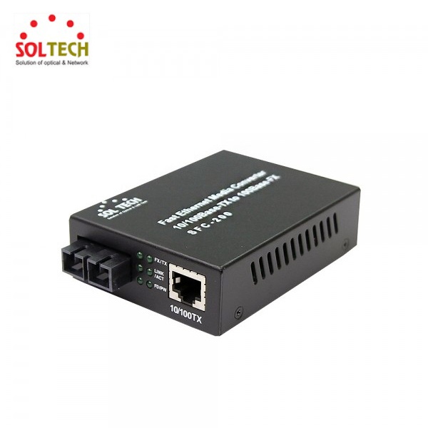 [SOLTECH] 솔텍 SFC200-SCM 광컨버터 [100Mbps/SC/멀티]