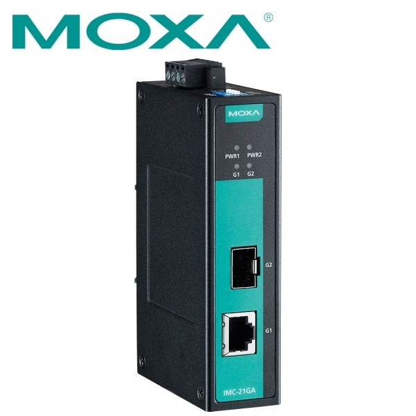 [MOXA] 산업용 기가비트 이더넷 광 컨버터 SFP 모듈 미포함 [IMC-21GA-T]