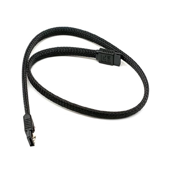 [JOYCOOL] SATA3 슬리빙 케이블 [블랙/0.5M][ㅡ자형]