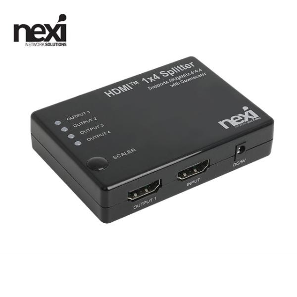 [NEXI] 넥시 NX-4K0104SP-60L / NX1296 [모니터 분배기/1:4/HDMI/4K/오디오 지원]