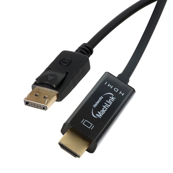 [MachLink] DisplayPort 1.1 to HDMI 1.4 변환케이블, 락킹 커넥터, ML-DP1H2M [2m]