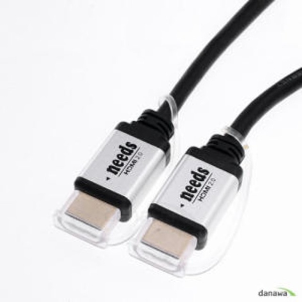 [needs] HDMI 2.0 케이블, 실버메탈,  NDC-HDMI20-015M [1.5m]