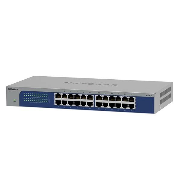 [NETGEAR] 넷기어 GS524 [스위칭허브/24포트/1000Mbps/렉마운트가능]