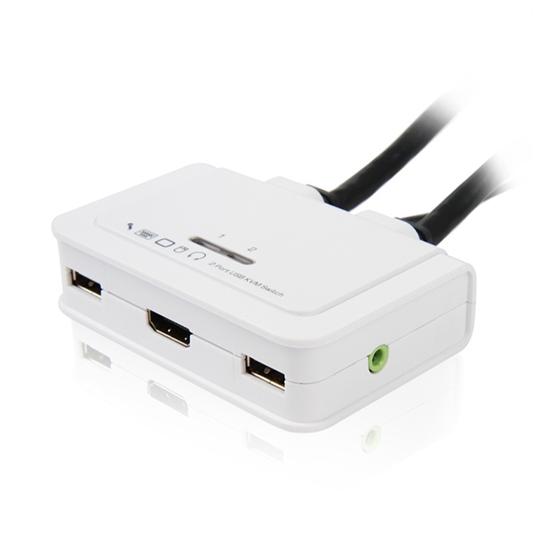 [Uniclass] 유니클래스 UHV-TA2 [HDMI KVM 스위치/2:1/USB/케이블일체형]