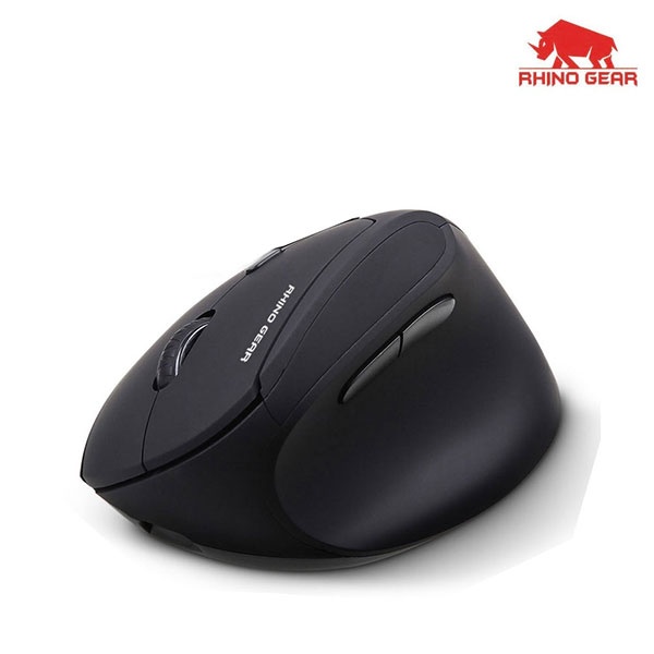 [RHINO GEAR] 무선 광마우스, RG-WEM350 저소음 버티컬  [블랙]
