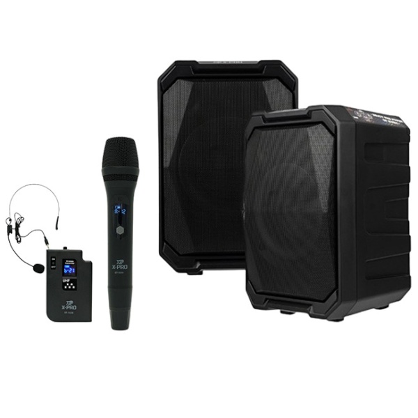 [X-PRO] [포터블스피커] XPRO 엑스프로 XB-BT200 XBBT200 200W 무선 포터블 앰프 스피커 1채널 마이크추가가능