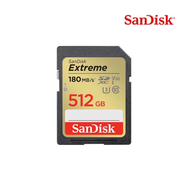 [SanDisk] Extreme SDXC  SDXVV 512GB, V30, U3, C10, UHS-I,180MB/s R ▶ 신모델 ◀