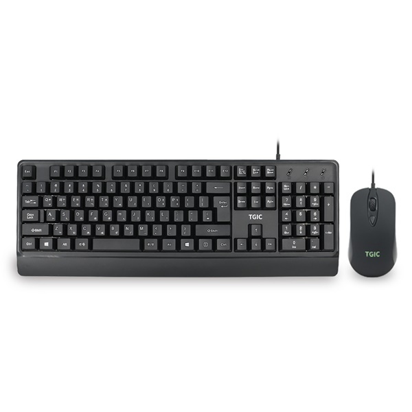 [TGIC COMPUTER] 유선 데스크탑 세트, TGC-MK4000  [블랙] [키보드USB/마우스USB]
