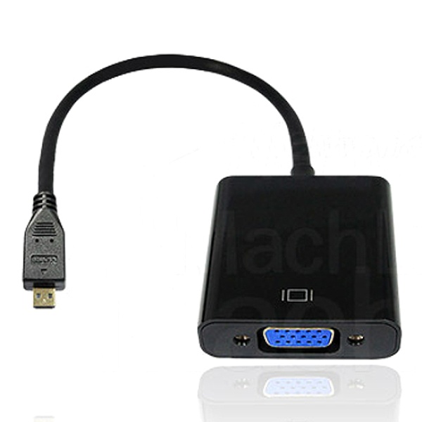 [MachLink] 마하링크 Micro HDMI to VGA 컨버터, 오디오 지원 [ML-HVC-C]  [블랙]