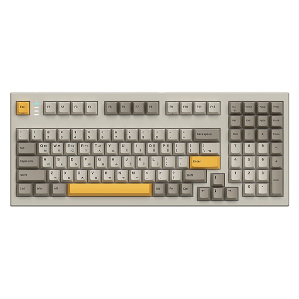 [COX] [한정수량 단독특가] 유무선 무접점 키보드, CNK103 PBT, 8000Hz 래피드트리거 [화이트/USB]