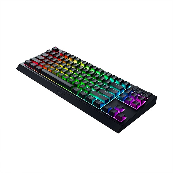 [RAZER] 유,무선 블루투스 기계식 미니 키보드, BlackWidow V4 TKL HyperSpeed KR (블랙위도우 V4 텐키리스 하이퍼스피드 한글)  오렌지 택타일