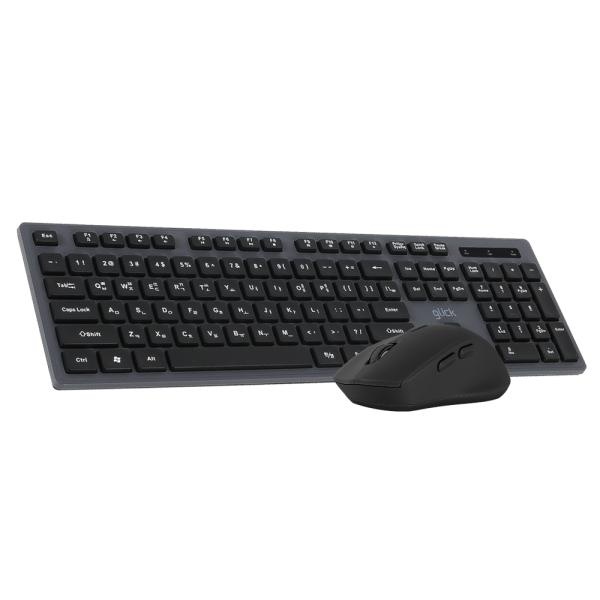 [G-Clicker] 무선 데스크탑 세트 OFFICE PRO WMK10 [키스킨포함]  블랙