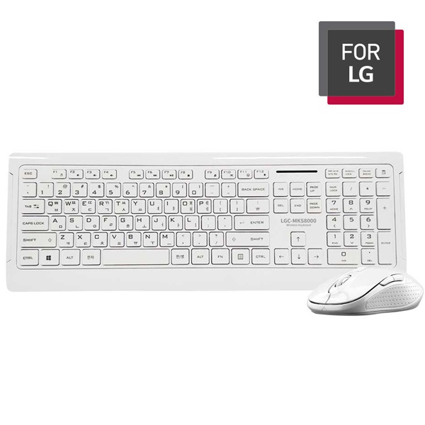 [FOR LG] 무선 데스크탑 세트, LGC-MKS8000  [화이트/키스킨포함]