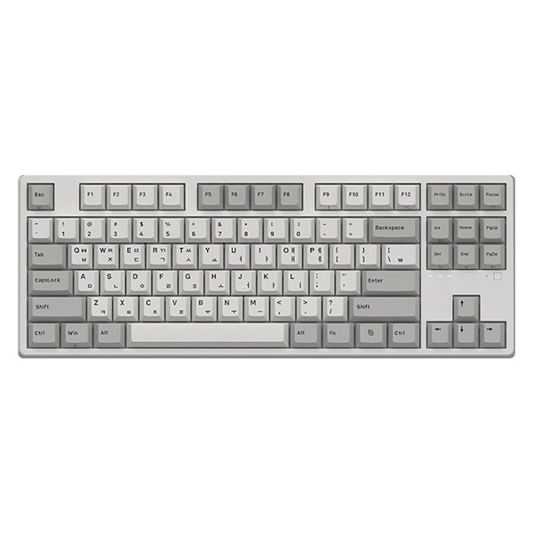 [ABKO] 유선.블루투스 무접점 미니키보드, KN03 BT TKL, 45G [화이트/USB]