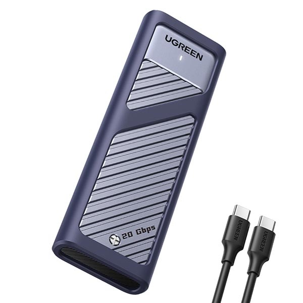 [Ugreen] SSD 외장케이스, U-35576 인클로저 케이스 [USB 3.2 Gen2 20Gbps M.2 NVMe/SATA]