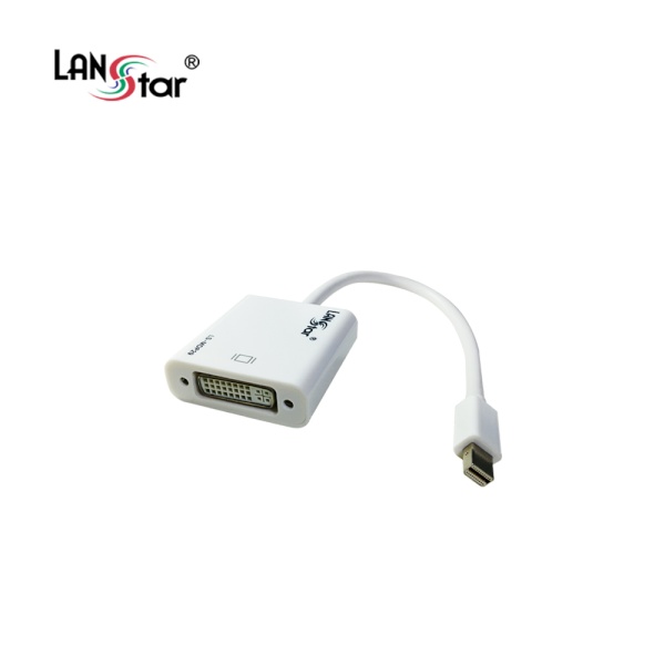 [LANStar] 랜스타 Mini DP to DVI 컨버터, 오디오 미지원  [LS-MDP29] [화이트]