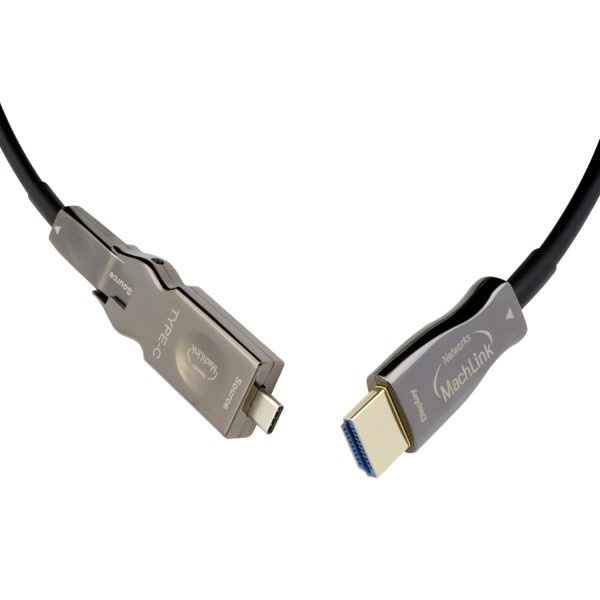 [MachLink] Type-C 3.1 to HDMI 2.1 광케이블, 배관용 한쪽 분리형 멀티소켓,  ML-UC3H10 [10m]