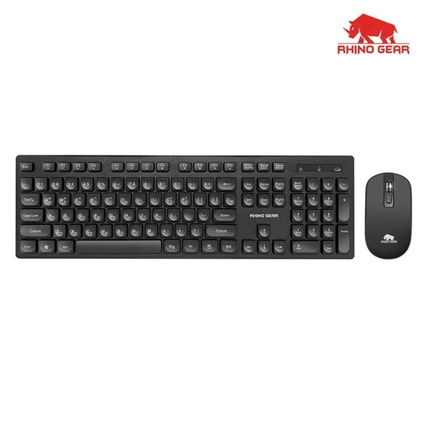 [RHINO GEAR] 무선 데스크탑 세트, RG-WMK200 저소음  [블랙]