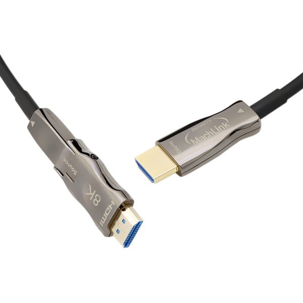 [MachLink] HDMI to HDMI 2.0 광케이블, 배관용 한쪽 분리형 멀티소켓,  ML-VH8K10 [10m]