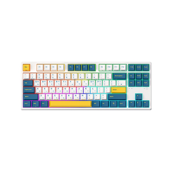 [ABKO] 유선 무접점 미니키보드, KN02C 삼색사출 PBT, 45G [크림베이지/USB]